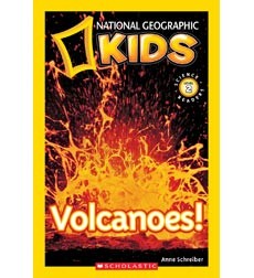 national-geographic-kids-readers:-volcanoes-by-anne-schreiber-(paperback) cover image