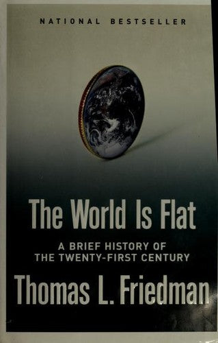 the-world-is-flat-by-thomas-l.-friedman-(hardcover) cover image