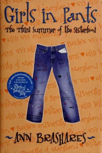 girls-in-pants:-the-third-summer-of-the-sisterhood-(sisterhood-of-the-traveling-pants-series,-book-3)-by-ann-brashares-(hardcover) cover image
