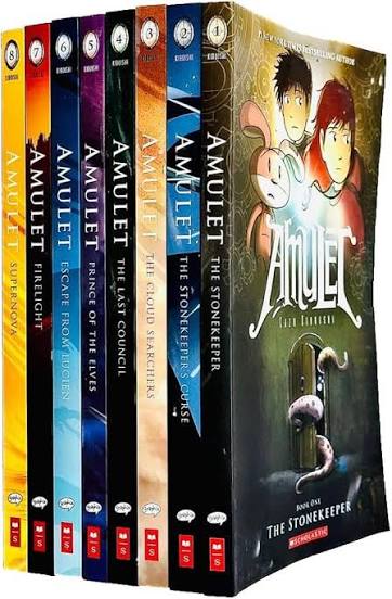 Amulet 8 book collection by Kazu Kibuishi (paperback)