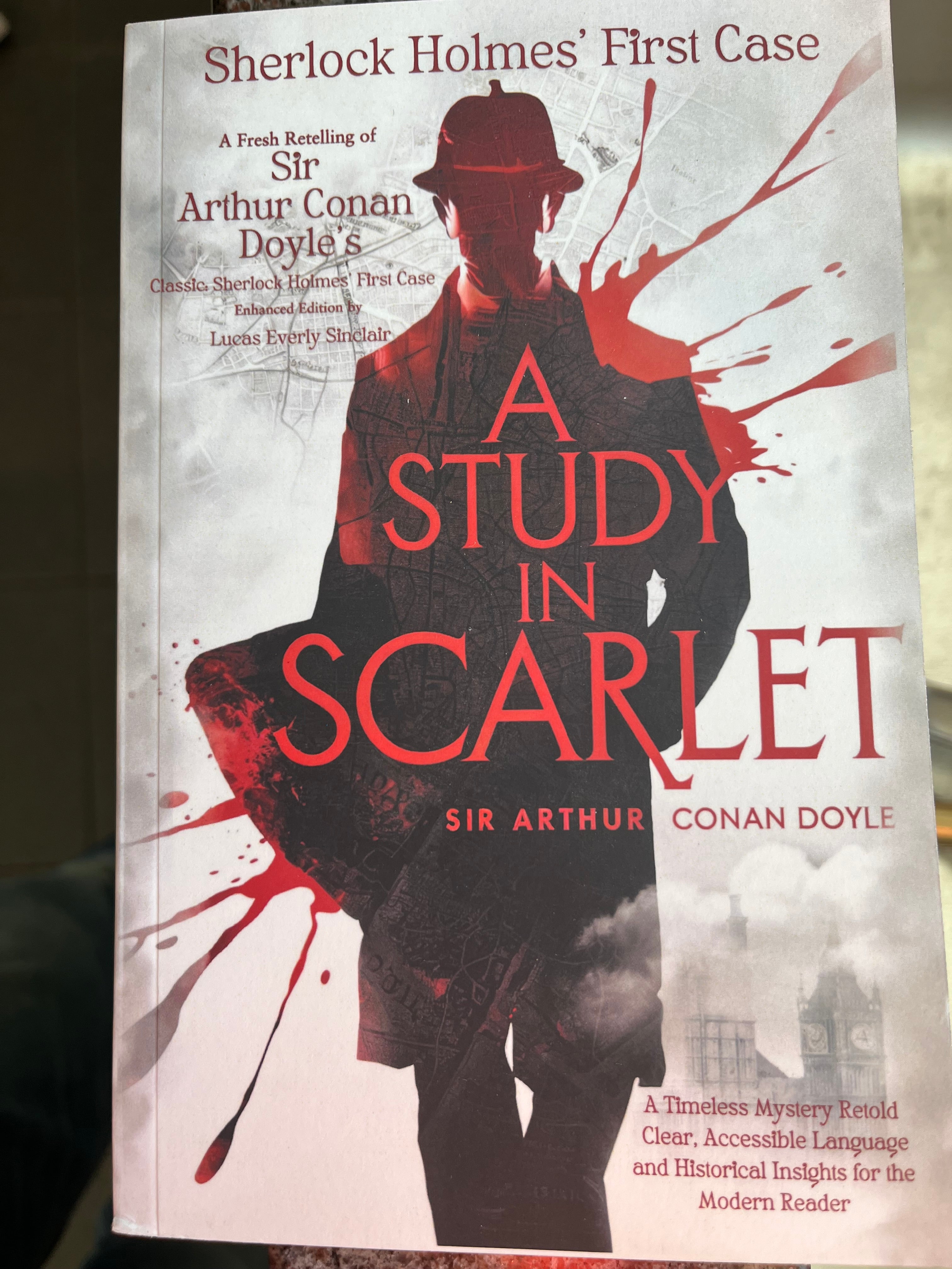 A Study in Scarlet by Sir Arthur Conan Doyle (paperback)