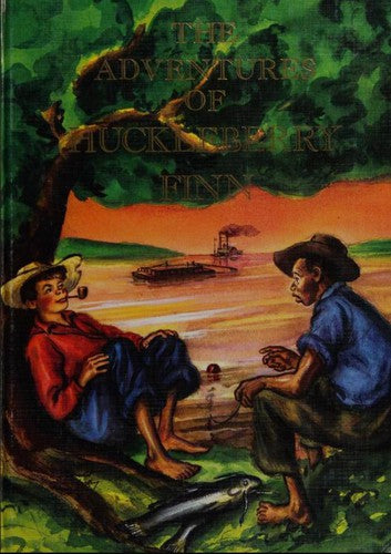 adventures-of-huckleberry-finn-by-mark-twain-(hardcover) cover image
