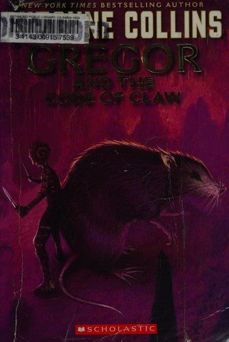 gregor-and-the-code-of-claw-by-suzanne-collins-(paperback) cover image